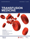 TRANSFUSION MEDICINE杂志封面